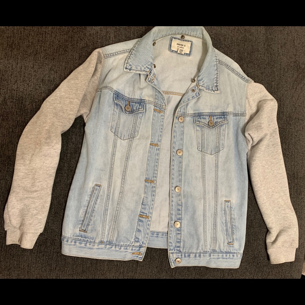 Denim Sweater Jean Jacket